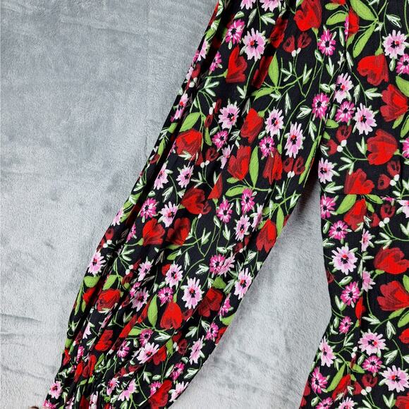 Womens Dress 3/4 Babydoll Y2K Milkmaid Romantic Floral Spring Bloomcore Feminine - Picture 4 of 7